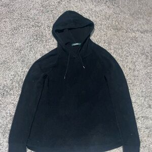 Ralph Lauren hoodie quilted Black Hooded Sweater